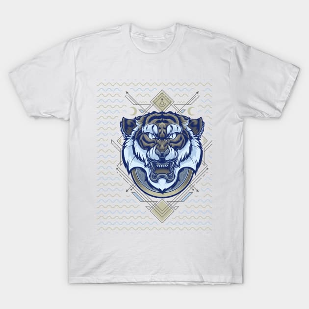 Tiger Geometric T-Shirt by angoes25